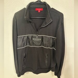 GUESS Black Half-Zip Sweatshirt